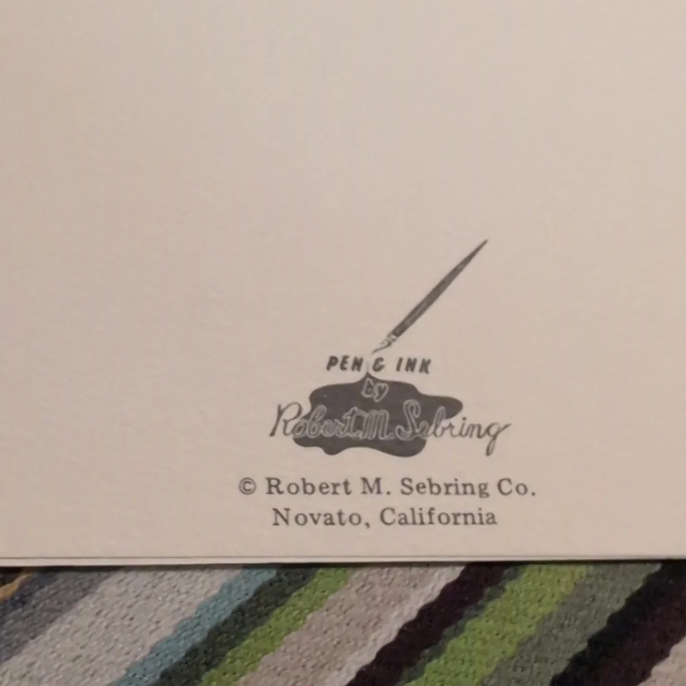 Vintage Victorian San Francisco Artist Robert M. Sebring Art Print Card Set Rare